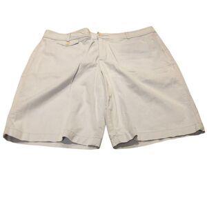 Dockers mid rise curt light blue Bermuda style shorts size 14